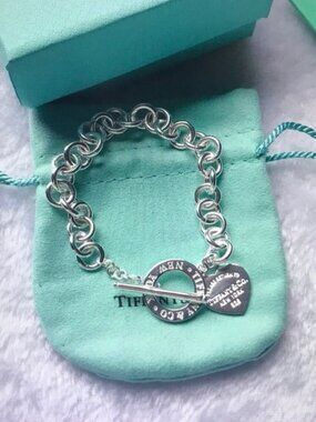 Tiffany & Co. Silver Heart Tag Bracelet